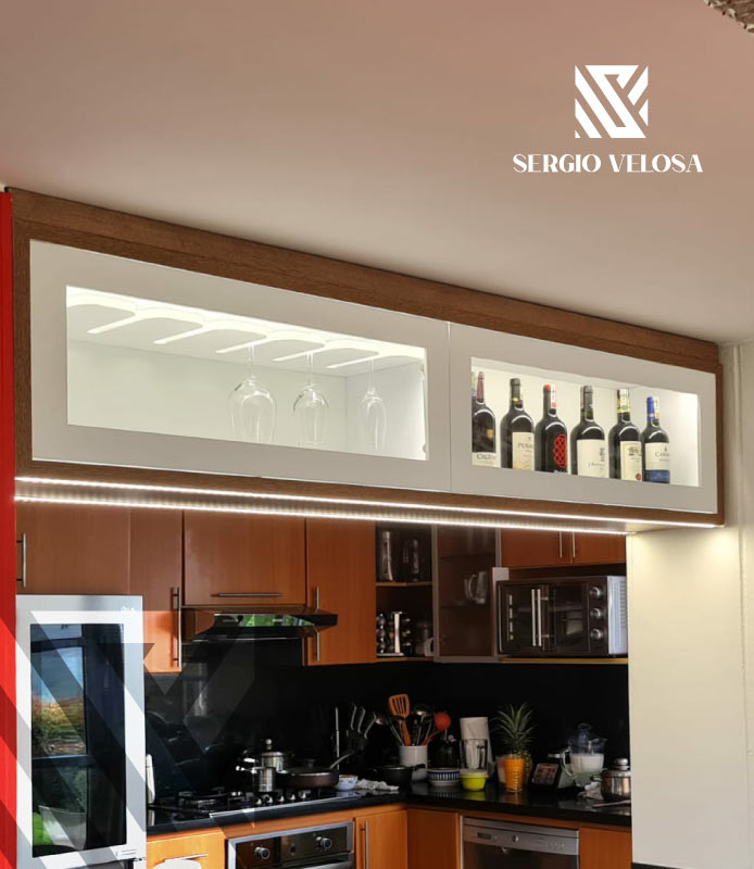 Diseño y fabricación de barra para bar — Proyecto comercial Fabricación de barra y mobiliario para bar diseñado por Sergio Velosa en Bogotá